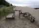 Wasserspielplatz am Meer